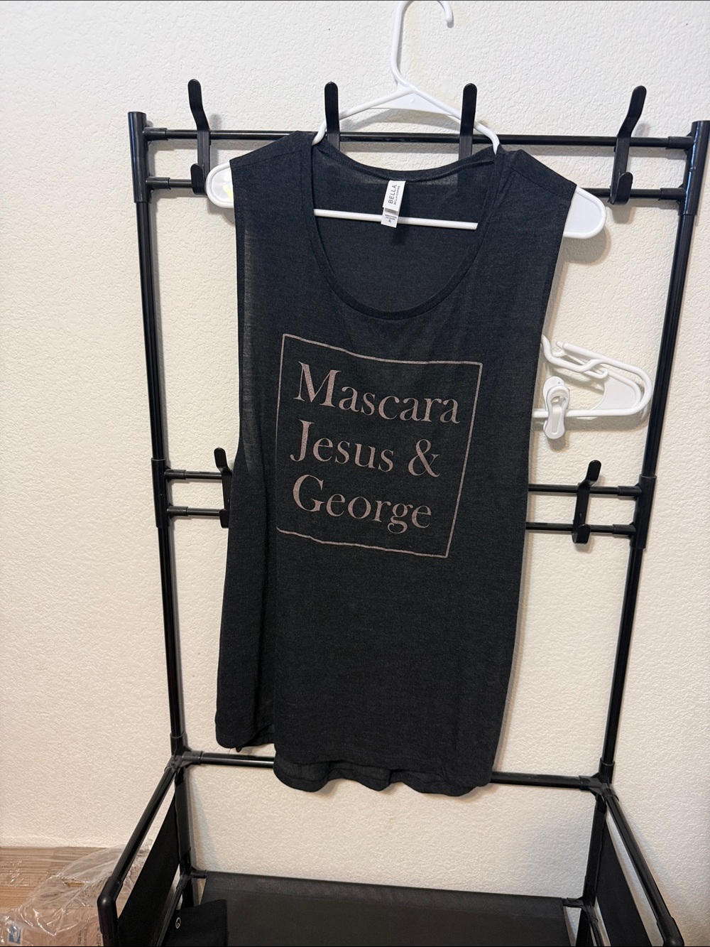 Mascara Jesus & George Graphic Tank Top - Black